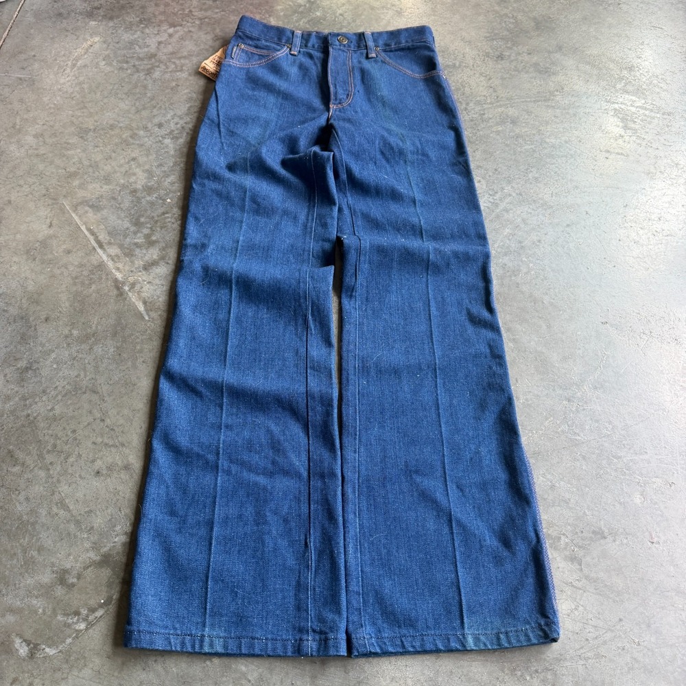 VTG 1970s Sedgefield "Do-Nothing" Bootcut Jeans Sanforized Deadstock NWT 28x32
